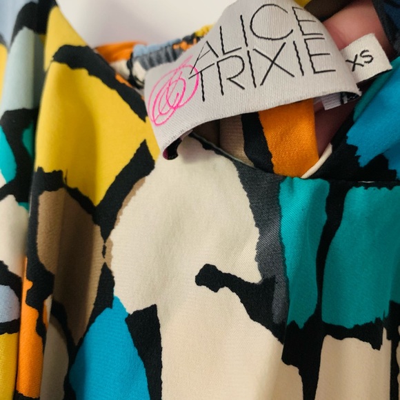 Alice Trixie color block cocktail dress - Picture 2 of 3